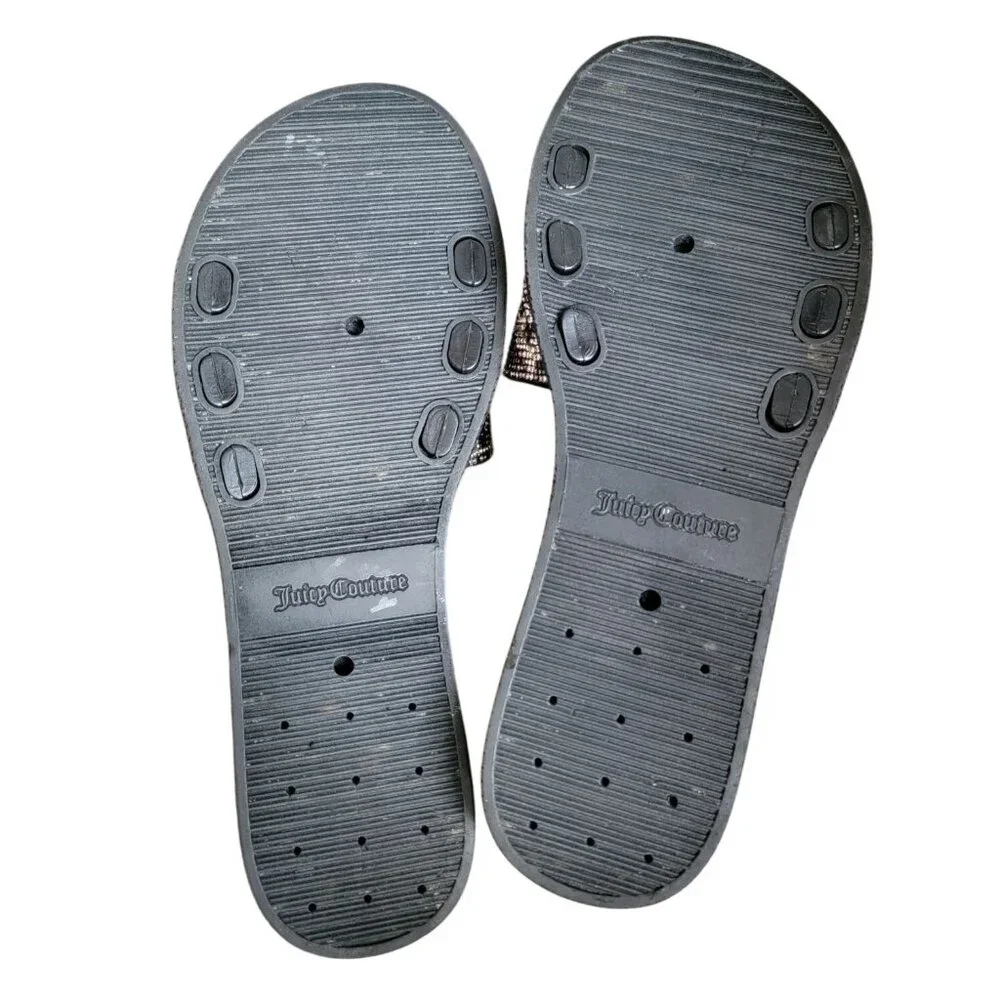 Juicy Couture Womens Rhinestone Slide Sandals Size 10 - Picture 8 of 8